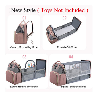 CarryCrib™ - Diaper Bag & Portable Baby Crib