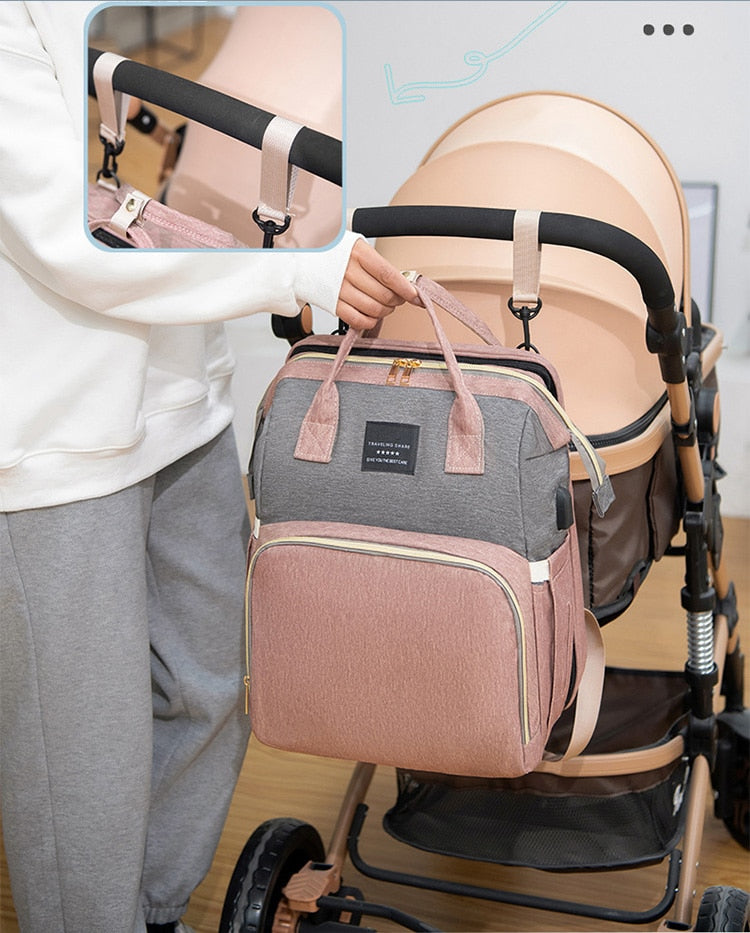 CarryCrib™ - Diaper Bag & Portable Baby Crib