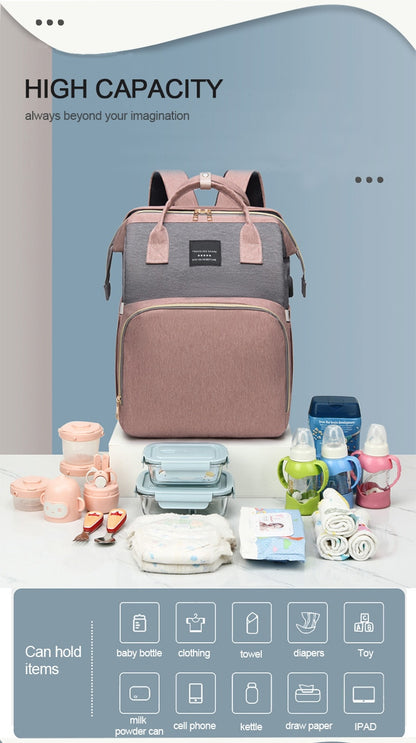 CarryCrib™ - Diaper Bag & Portable Baby Crib