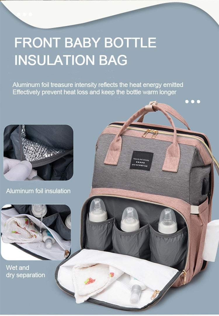 CarryCrib™ - Diaper Bag & Portable Baby Crib