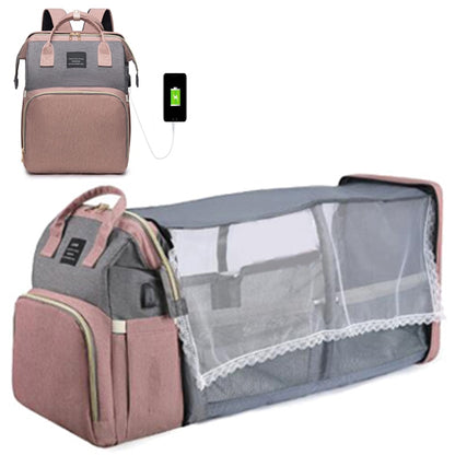 CarryCrib™ - Diaper Bag & Portable Baby Crib